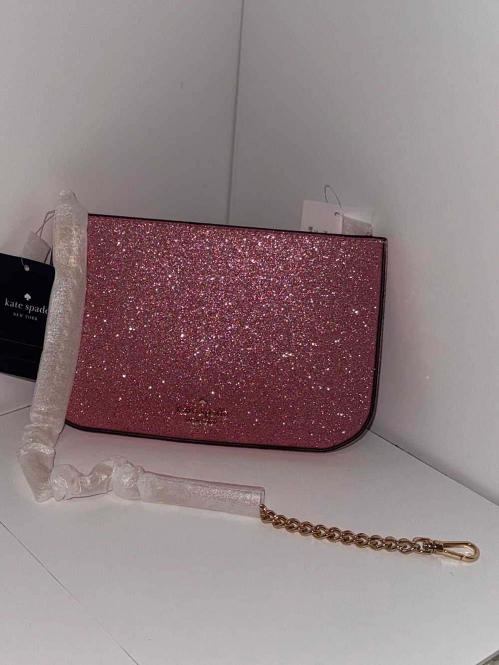 Kate Spade Glimmer Glitter Pochette (KE453) Pochette - Mitten Pink - Picture 6 of 14